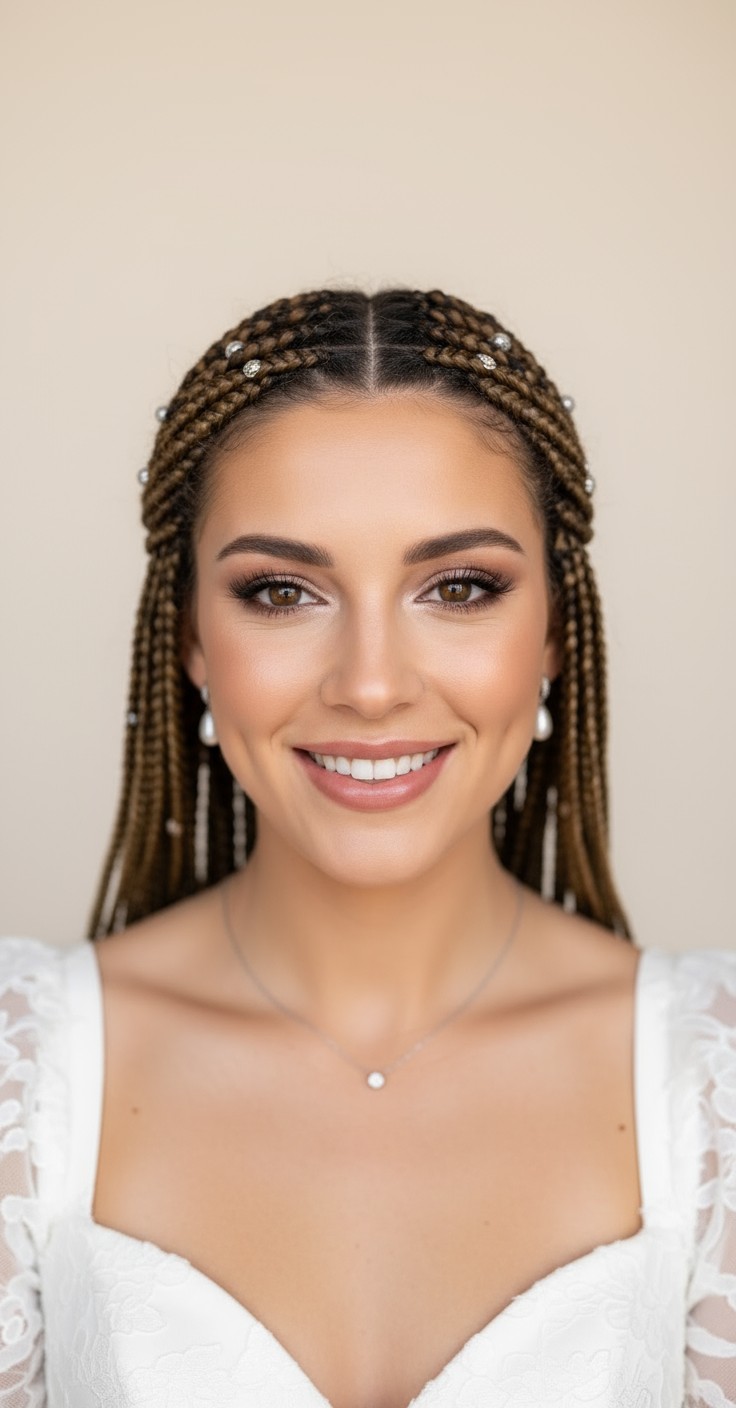 After Box Braids With Beads